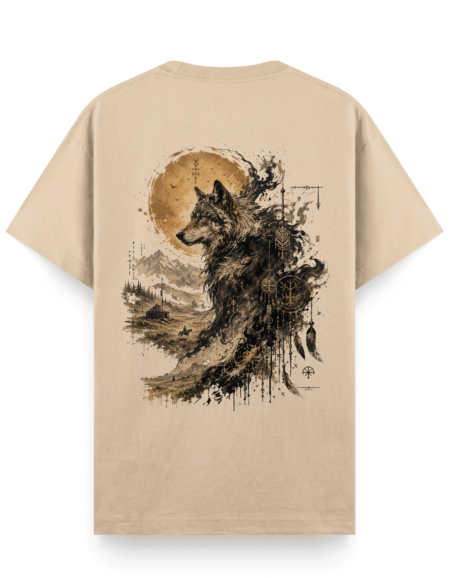 Bozkır Ruhu (Kurt) - Regular T-Shirt