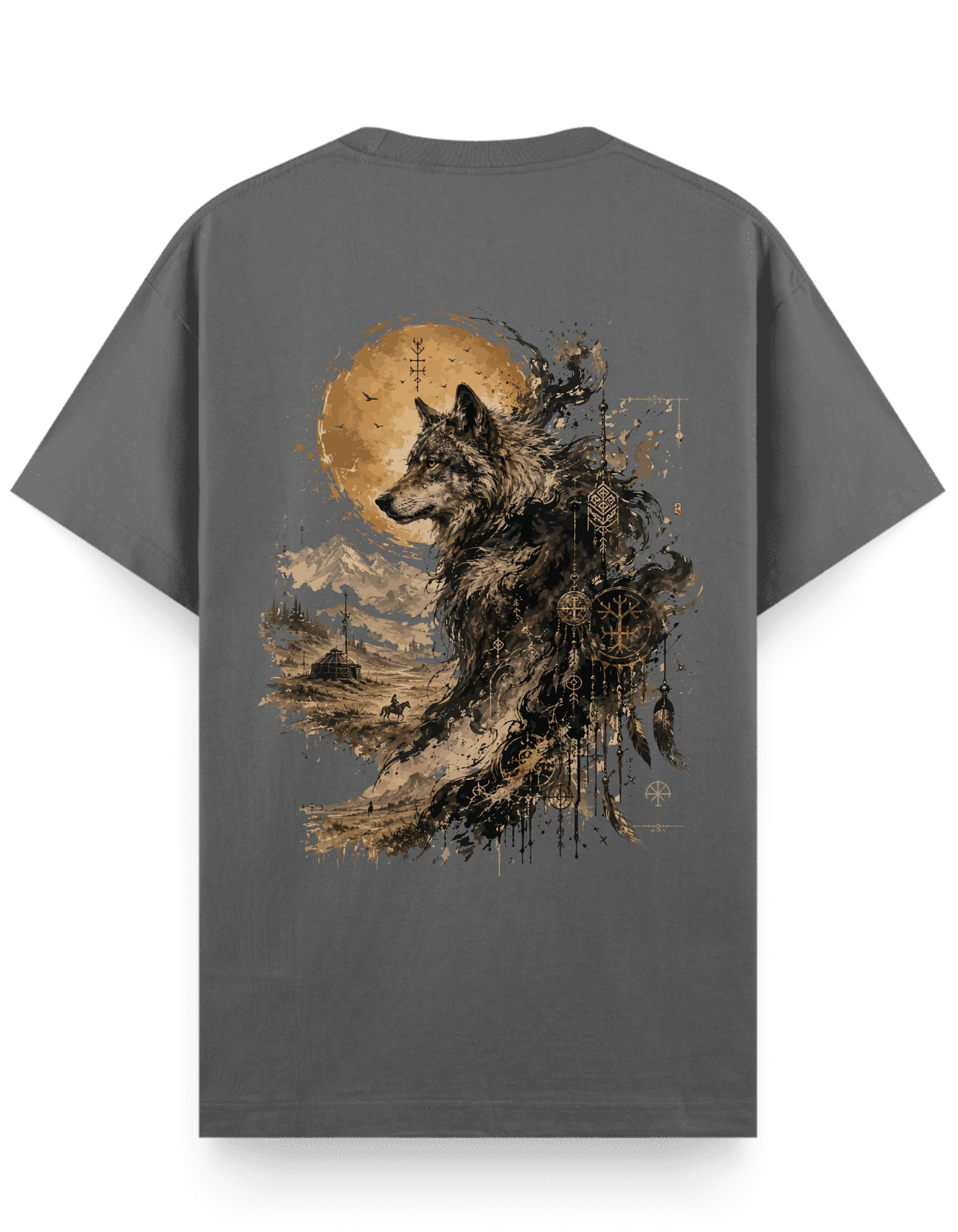 Bozkır Ruhu (Kurt) - Regular T-Shirt
