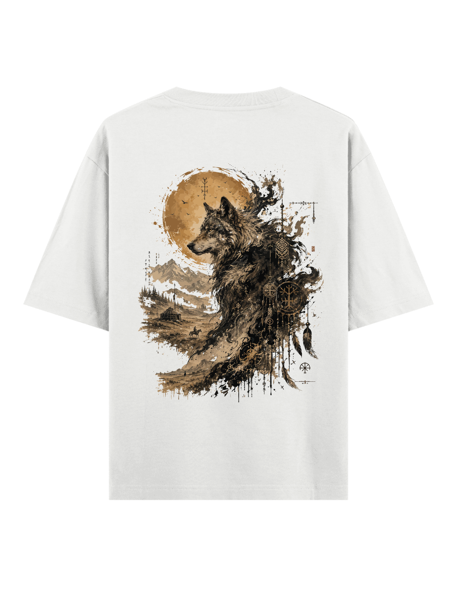 Bozkır Ruhu (Kurt) - Oversize T-Shirt