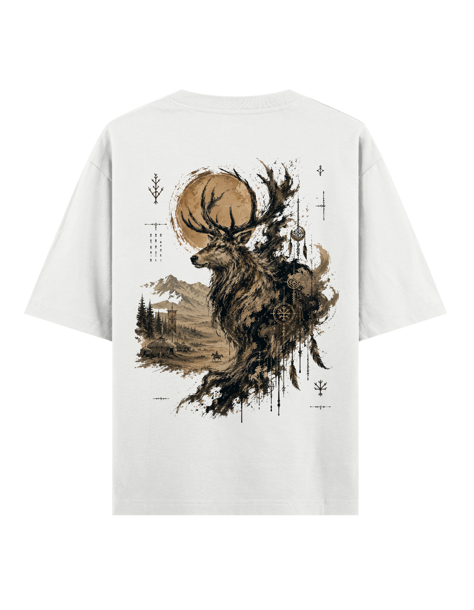 Orman Ruhu (Geyik) - Oversize T-Shirt