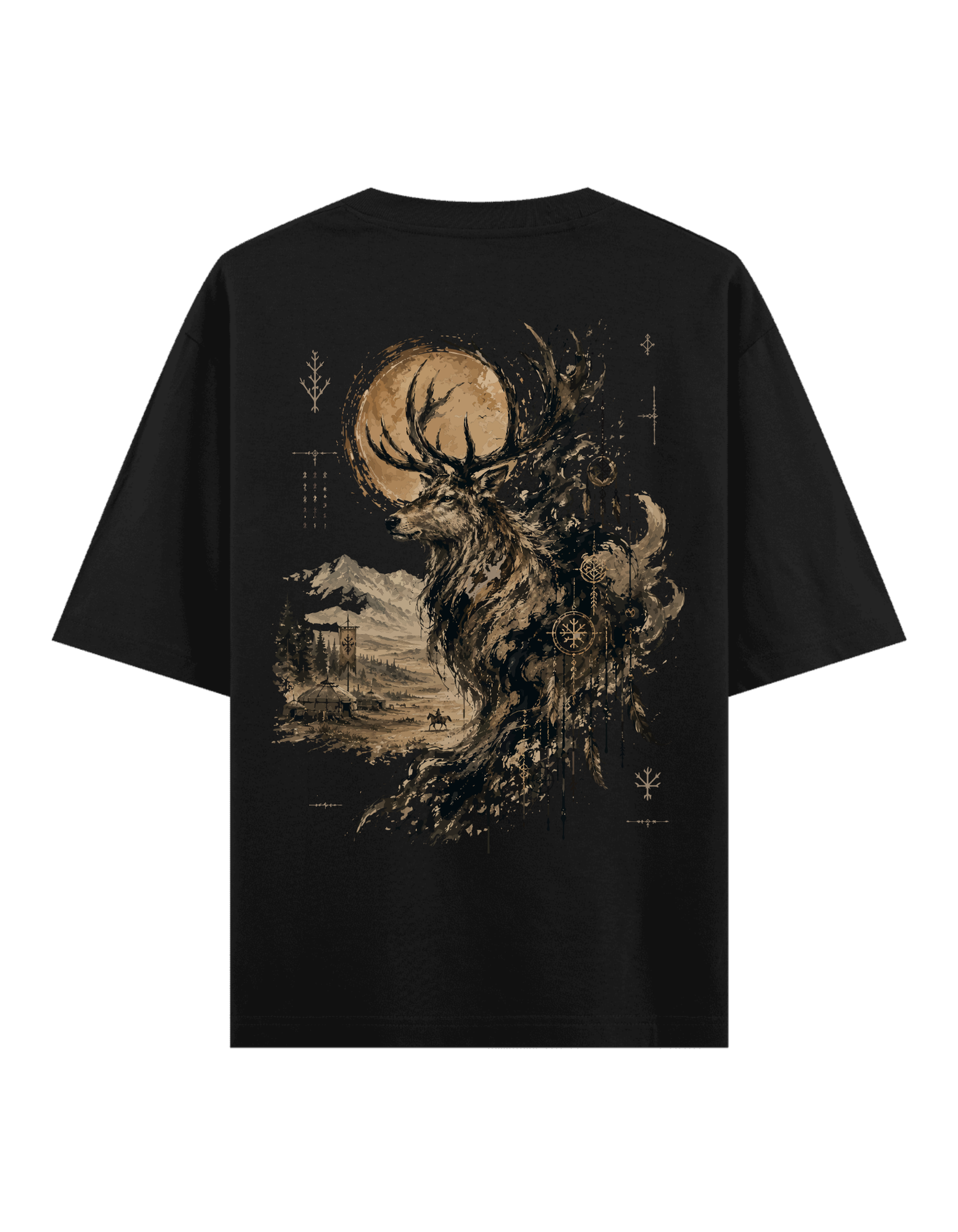 Orman Ruhu (Geyik) - Oversize T-Shirt