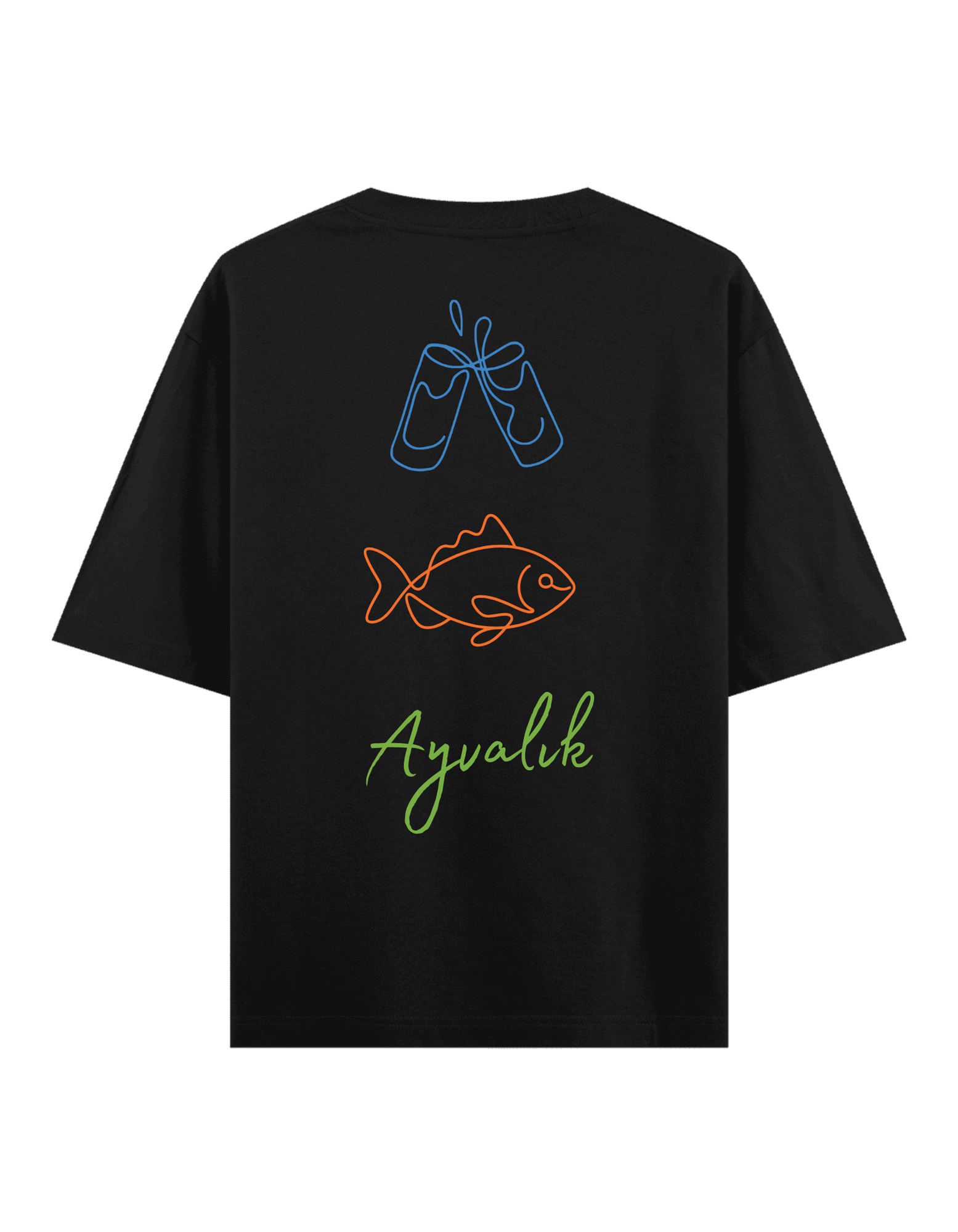 Rakı Balık Ayvalık - Oversize T-Shirt