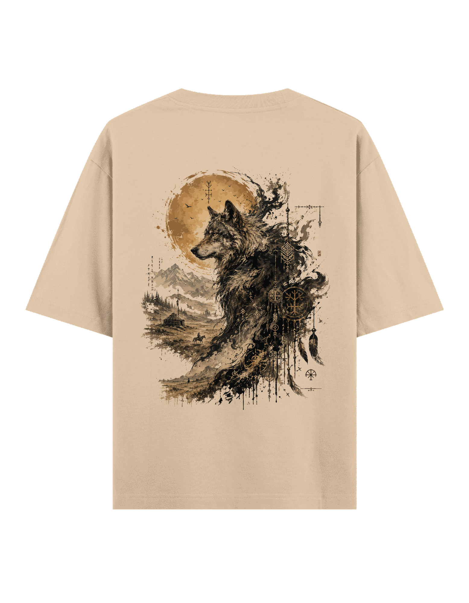 Bozkır Ruhu (Kurt) - Oversize T-Shirt