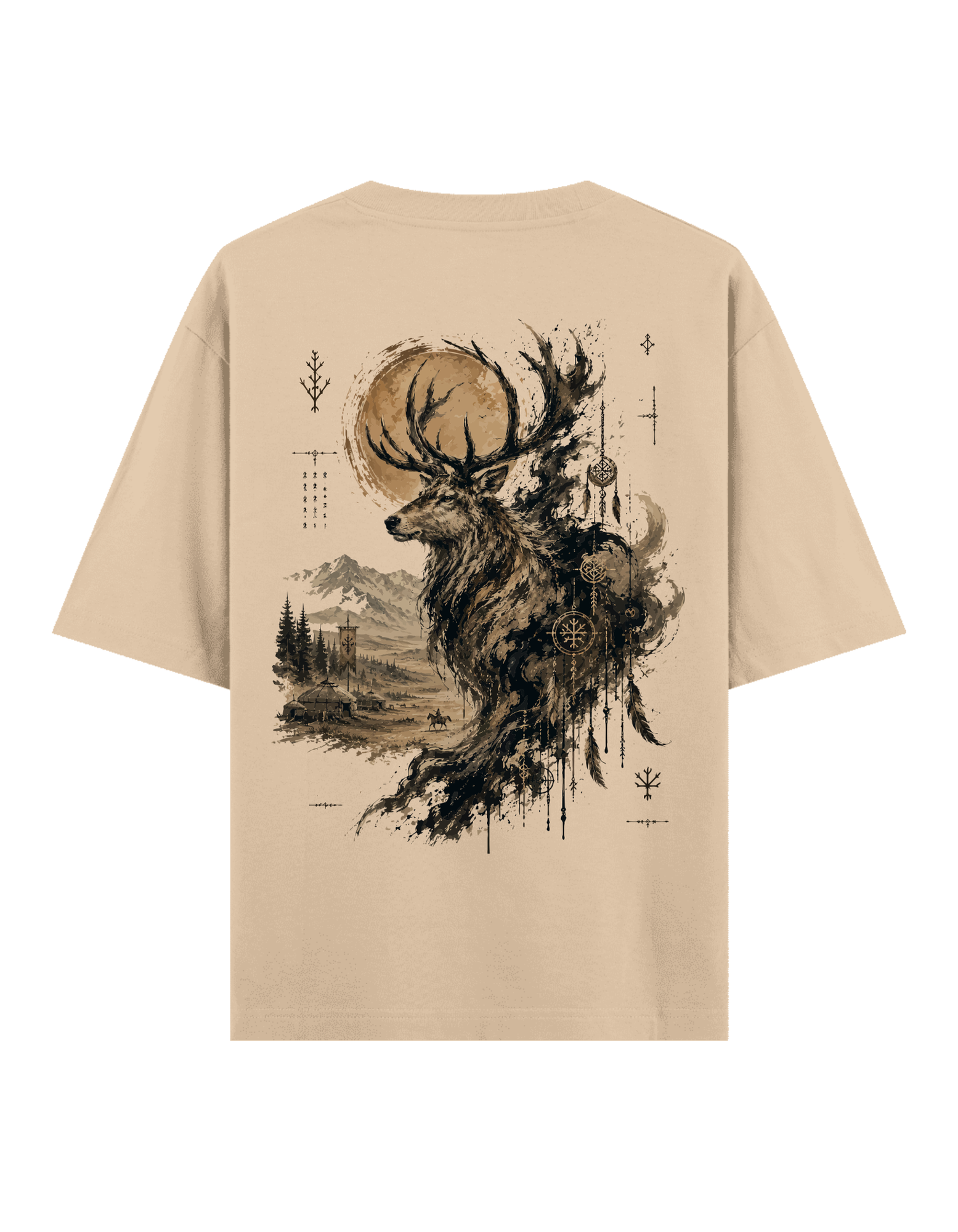 Orman Ruhu (Geyik) - Oversize T-Shirt