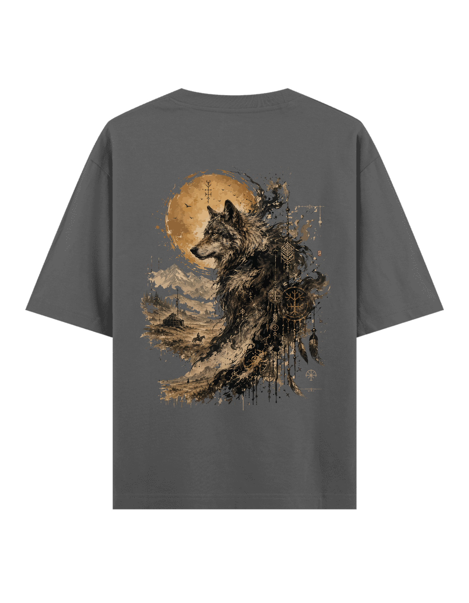 Bozkır Ruhu (Kurt) - Oversize T-Shirt