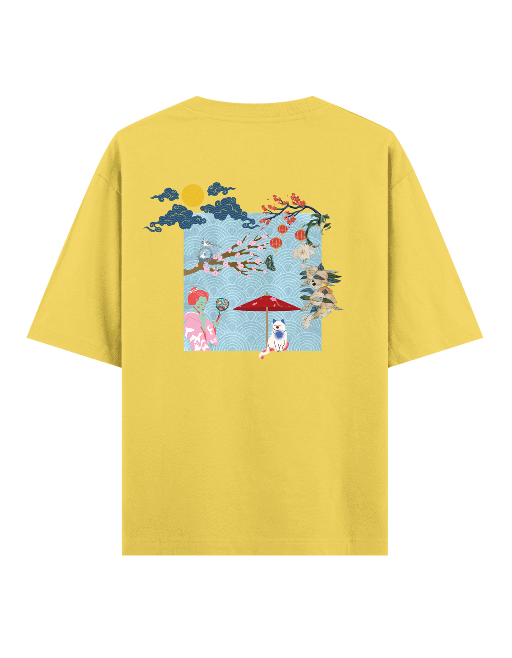 Süslü Kedi - Oversize T-Shirt