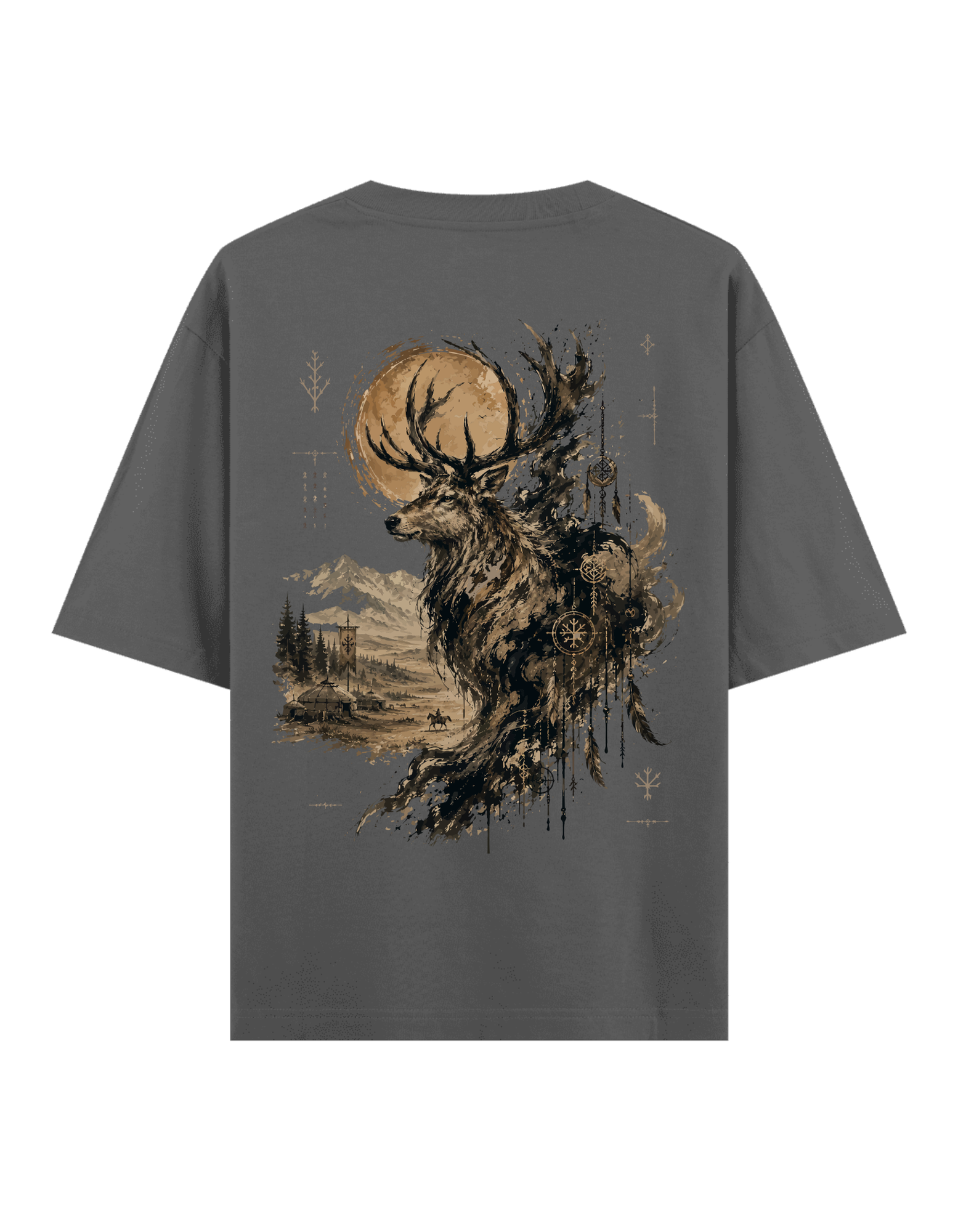 Orman Ruhu (Geyik) - Oversize T-Shirt