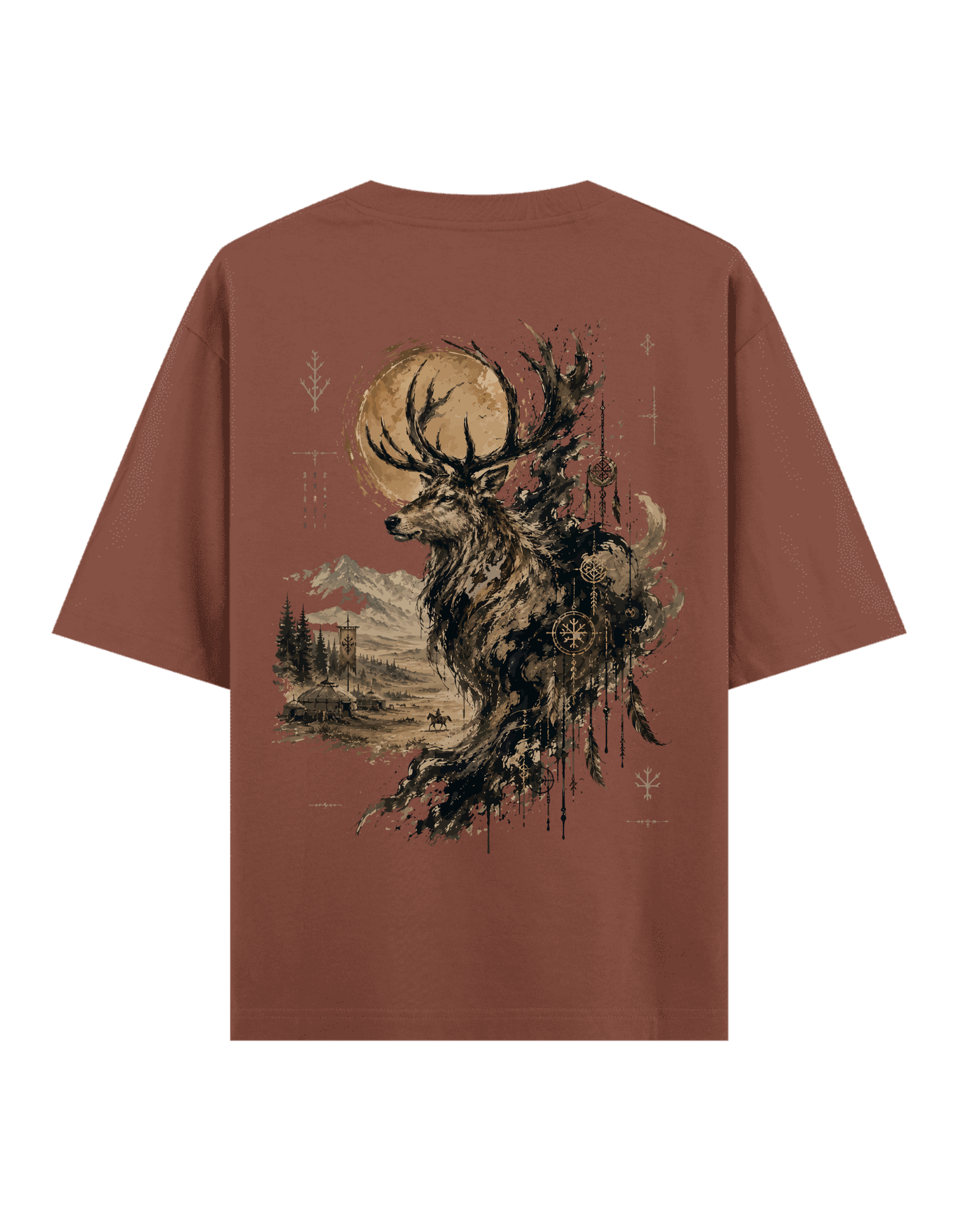 Orman Ruhu (Geyik) - Oversize T-Shirt