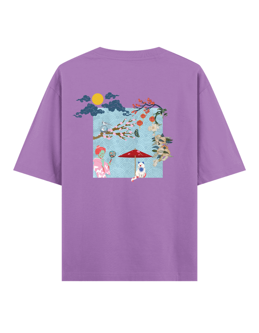 Süslü Kedi - Oversize T-Shirt