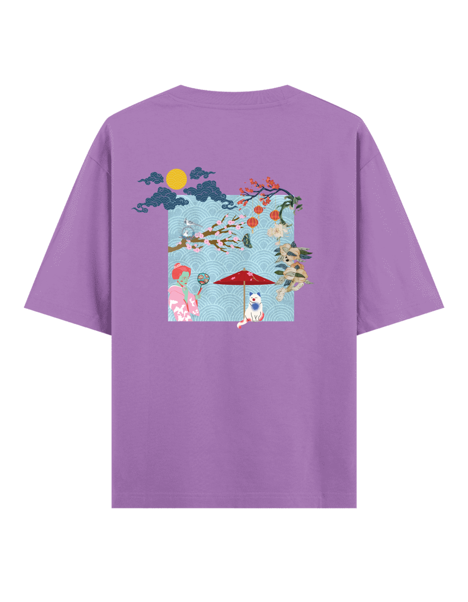 Süslü Kedi - Oversize T-Shirt