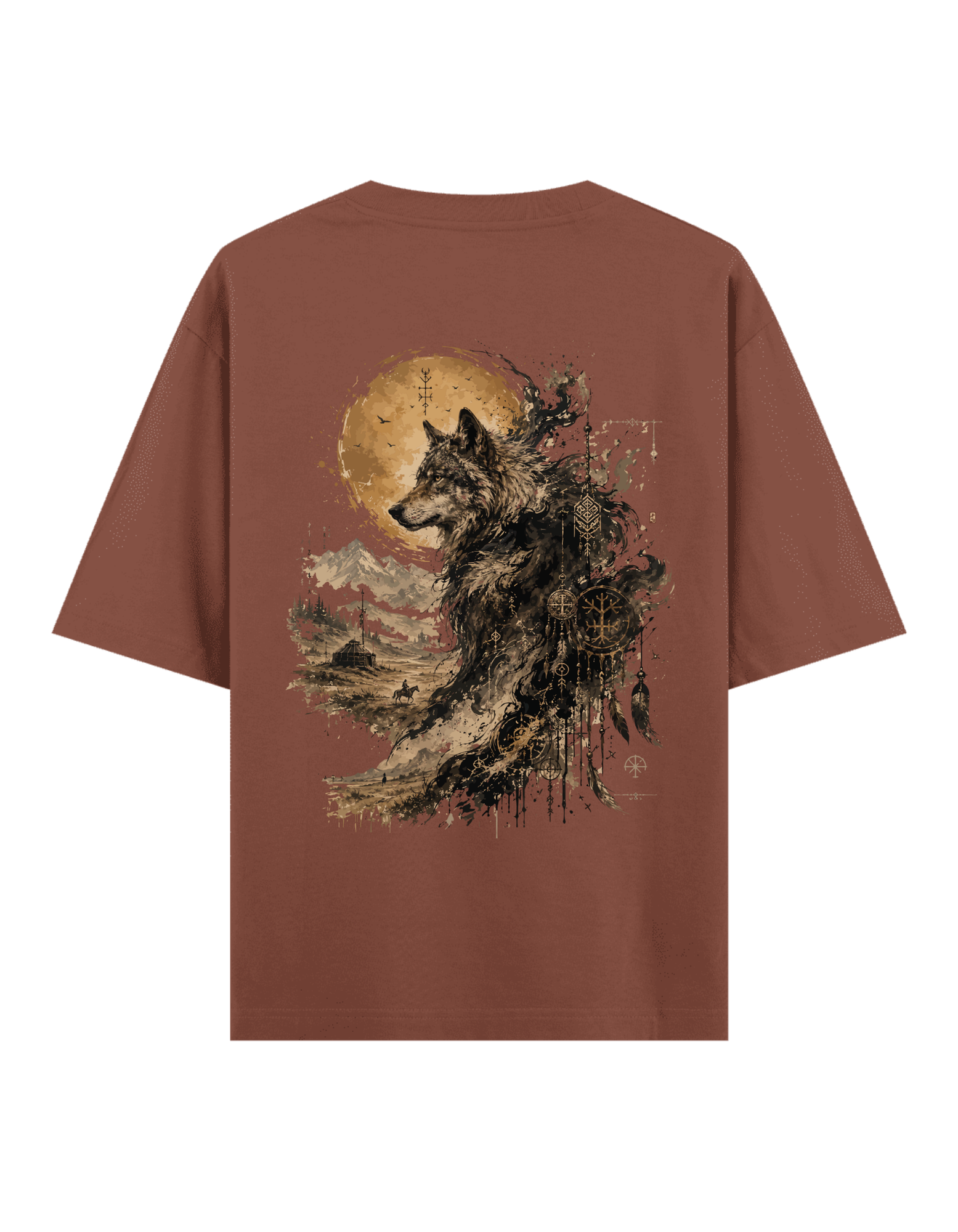 Bozkır Ruhu (Kurt) - Oversize T-Shirt