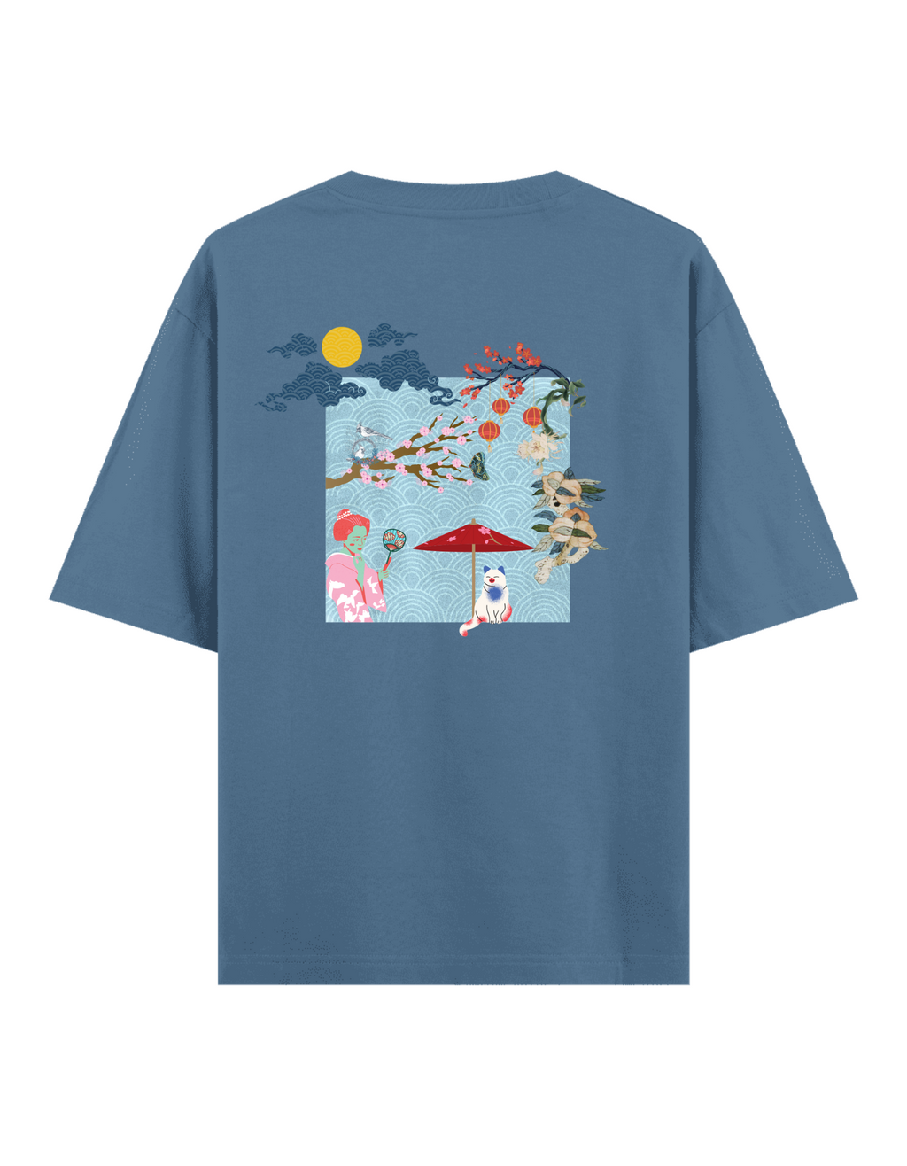 Süslü Kedi - Oversize T-Shirt
