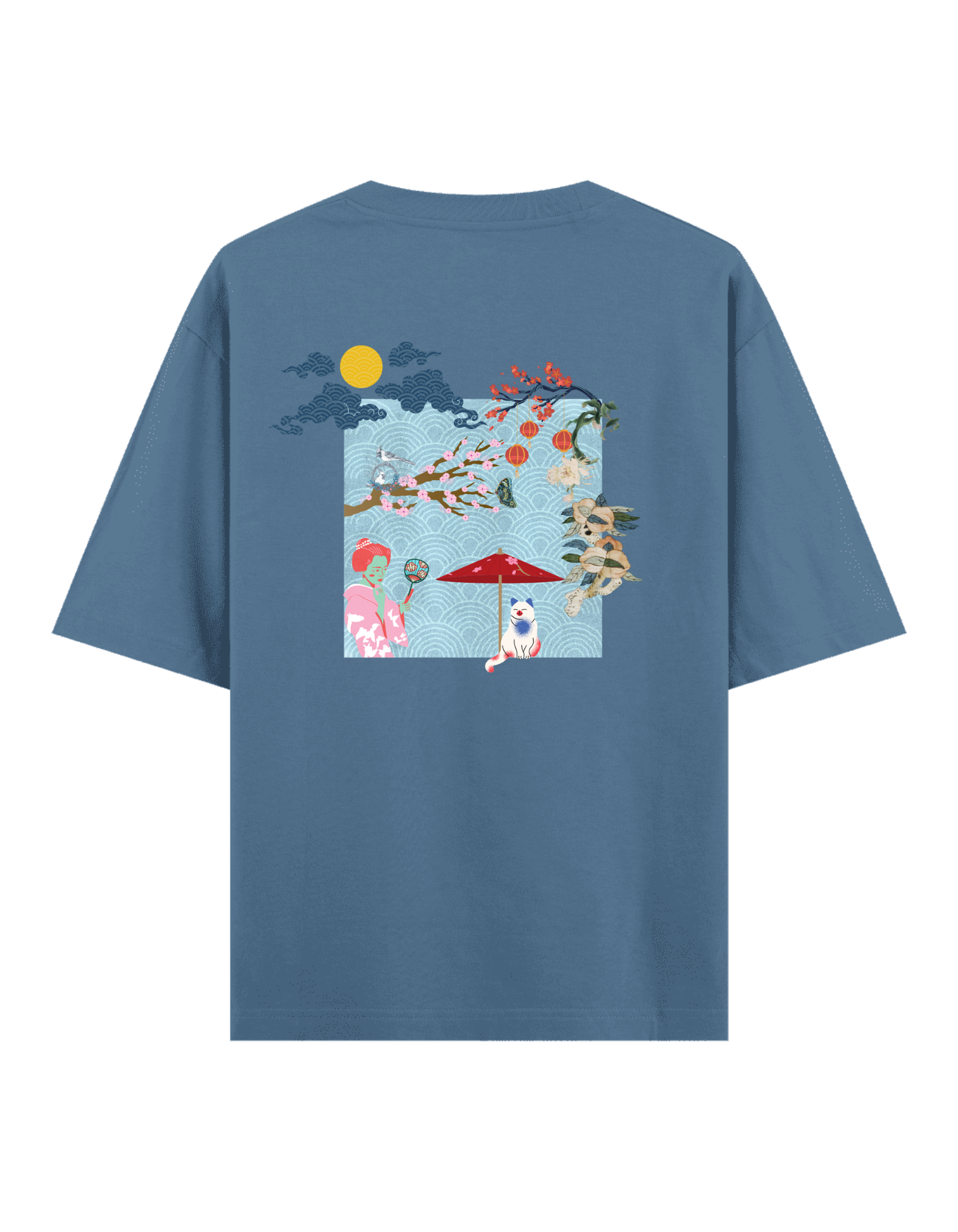 Süslü Kedi - Oversize T-Shirt