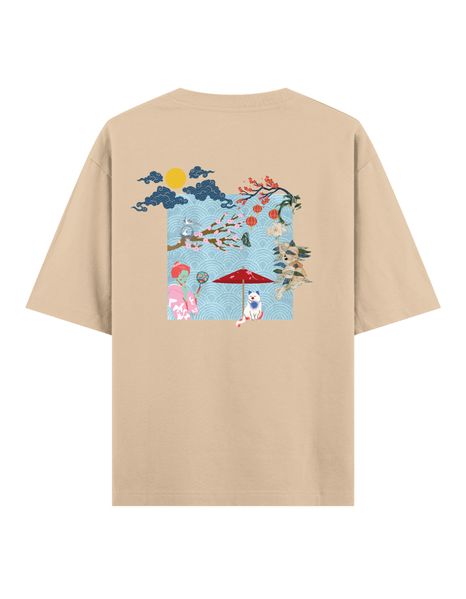 Süslü Kedi - Oversize T-Shirt