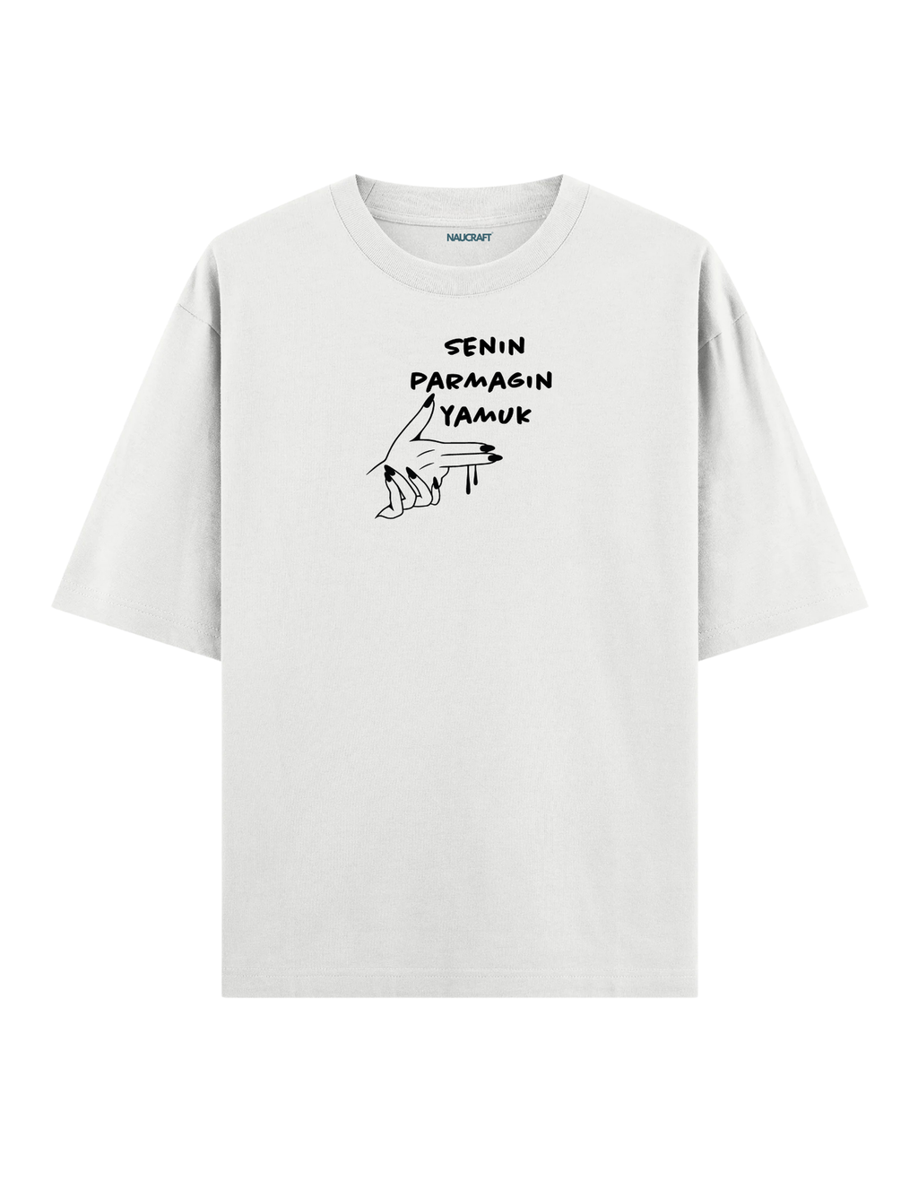 Senin Parmağın Yamuk - Oversize T-Shirt