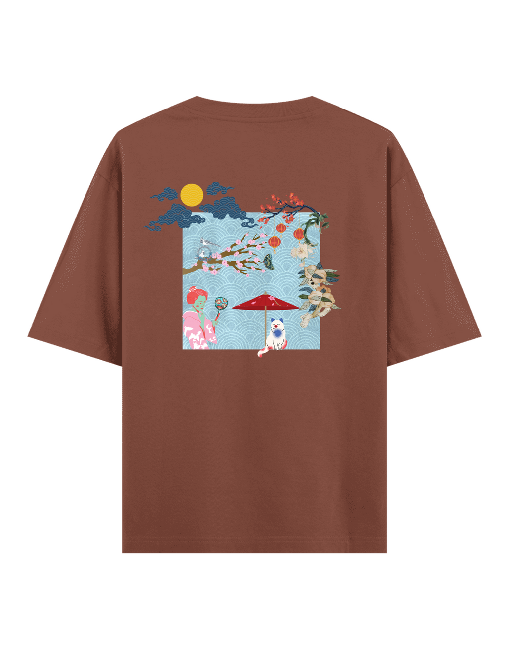Süslü Kedi - Oversize T-Shirt
