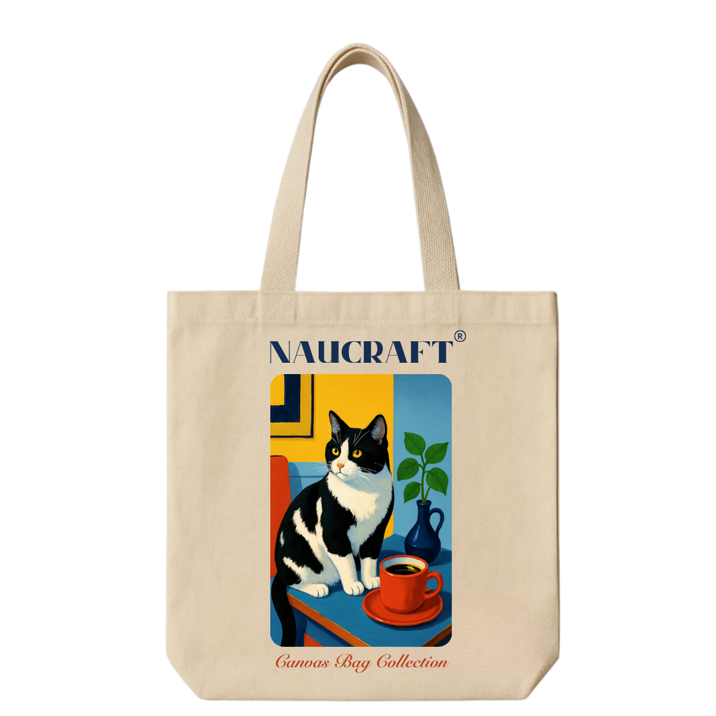 Renkli Kedo - Canvas Bez Çanta