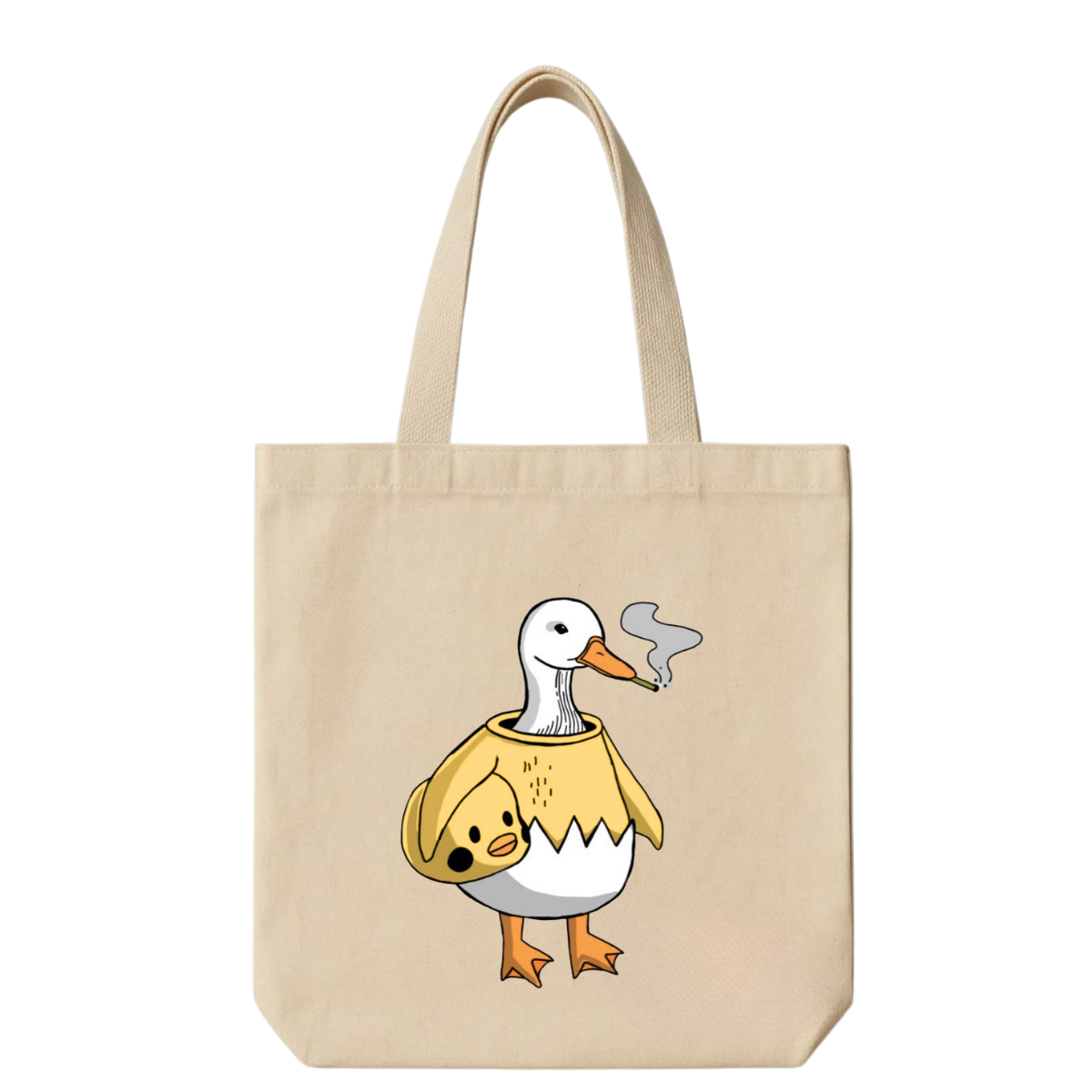 Dertli Ördek - Canvas Bez Çanta