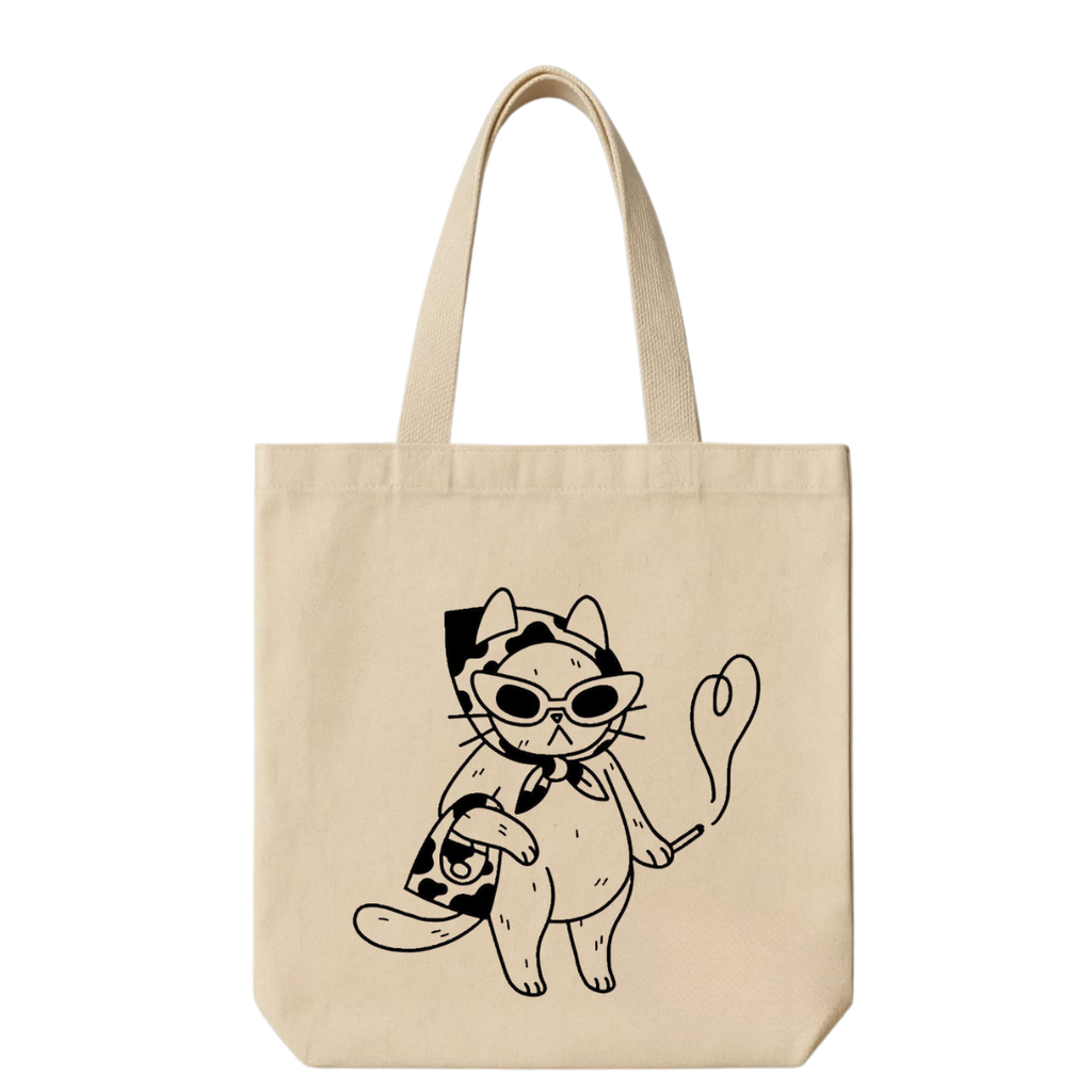 Dertli Kedi - Canvas Bez Çanta