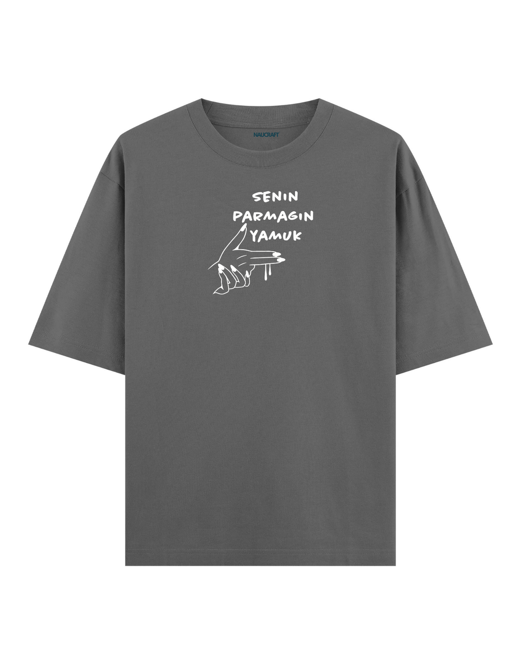 Senin Parmağın Yamuk - Oversize T-Shirt