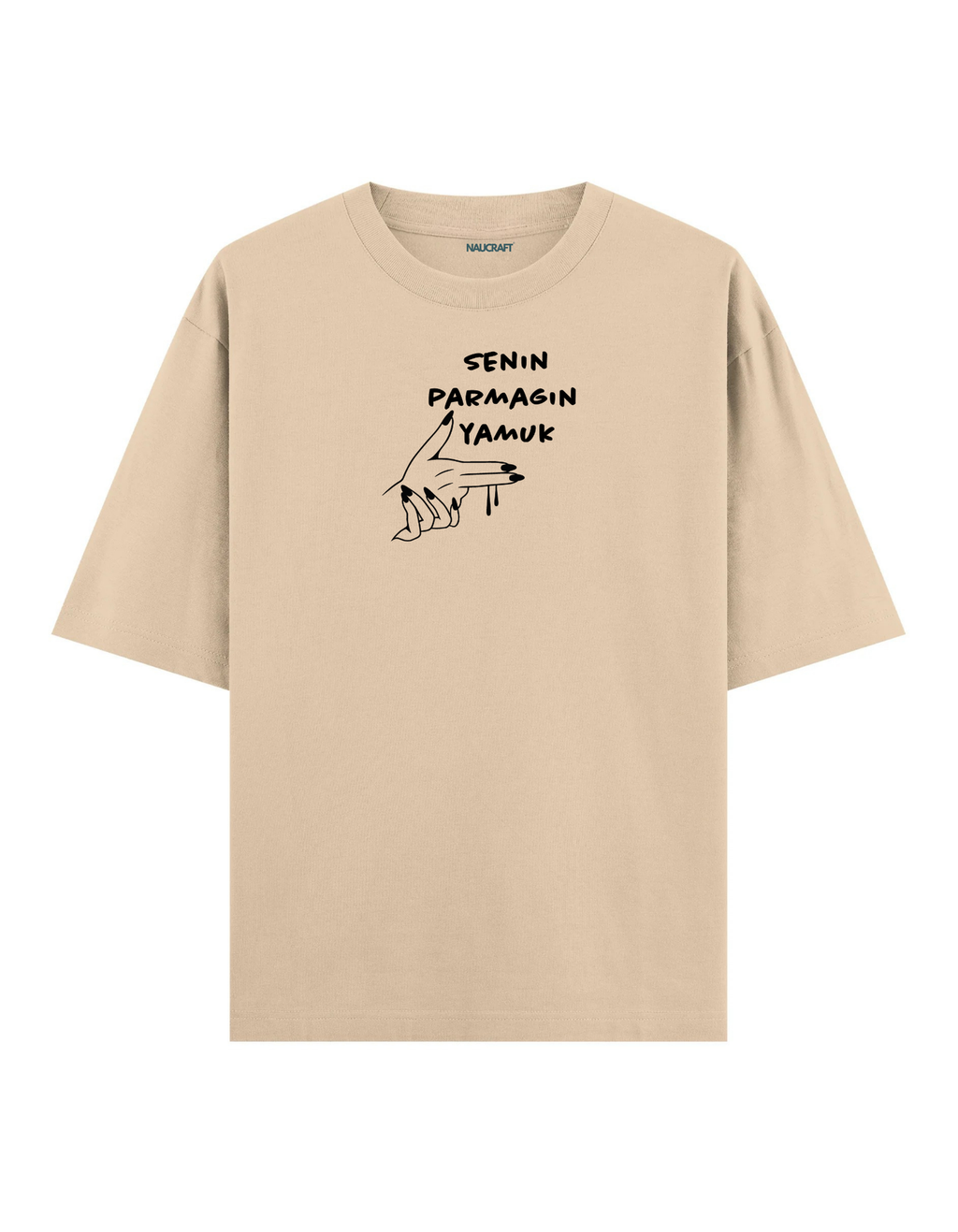 Senin Parmağın Yamuk - Oversize T-Shirt