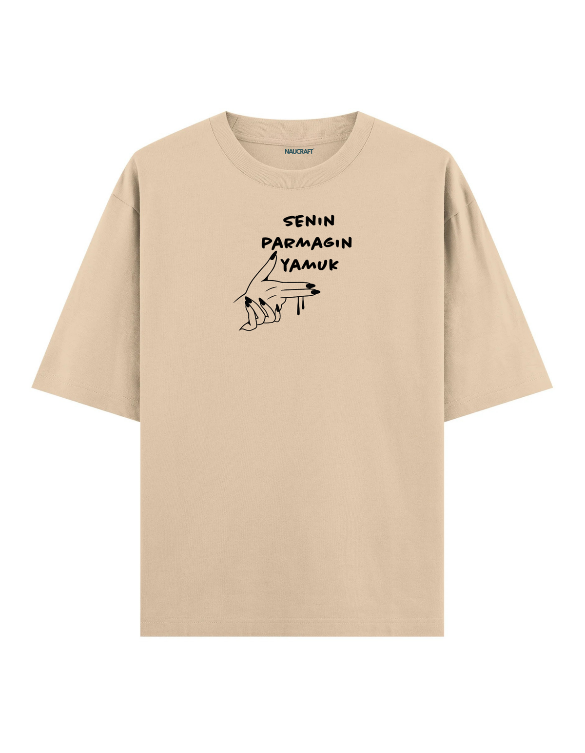 Senin Parmağın Yamuk - Oversize T-Shirt