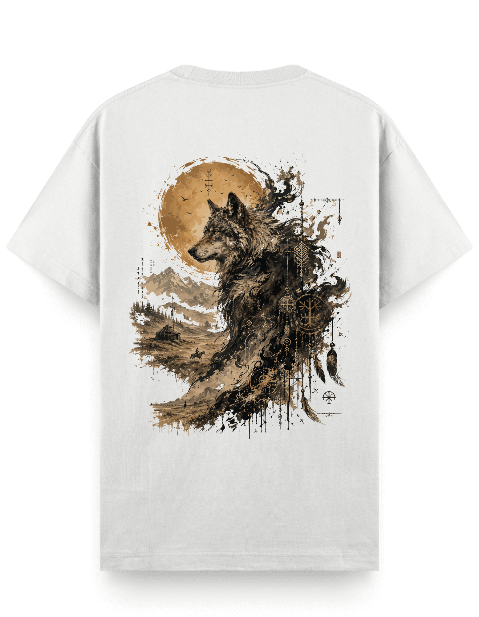 Bozkır Ruhu (Kurt) - Regular T-Shirt