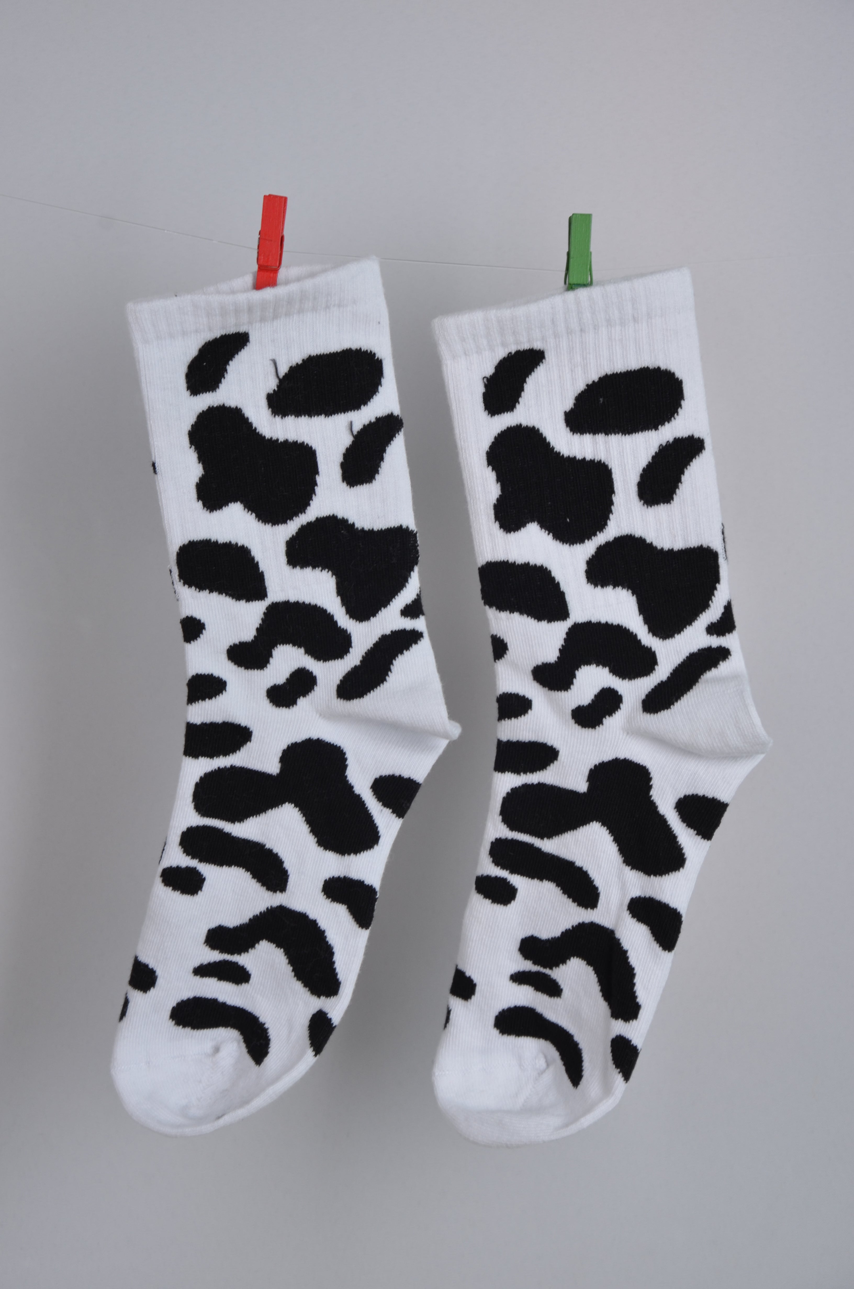 İnek Desenli - Tenis Çorap