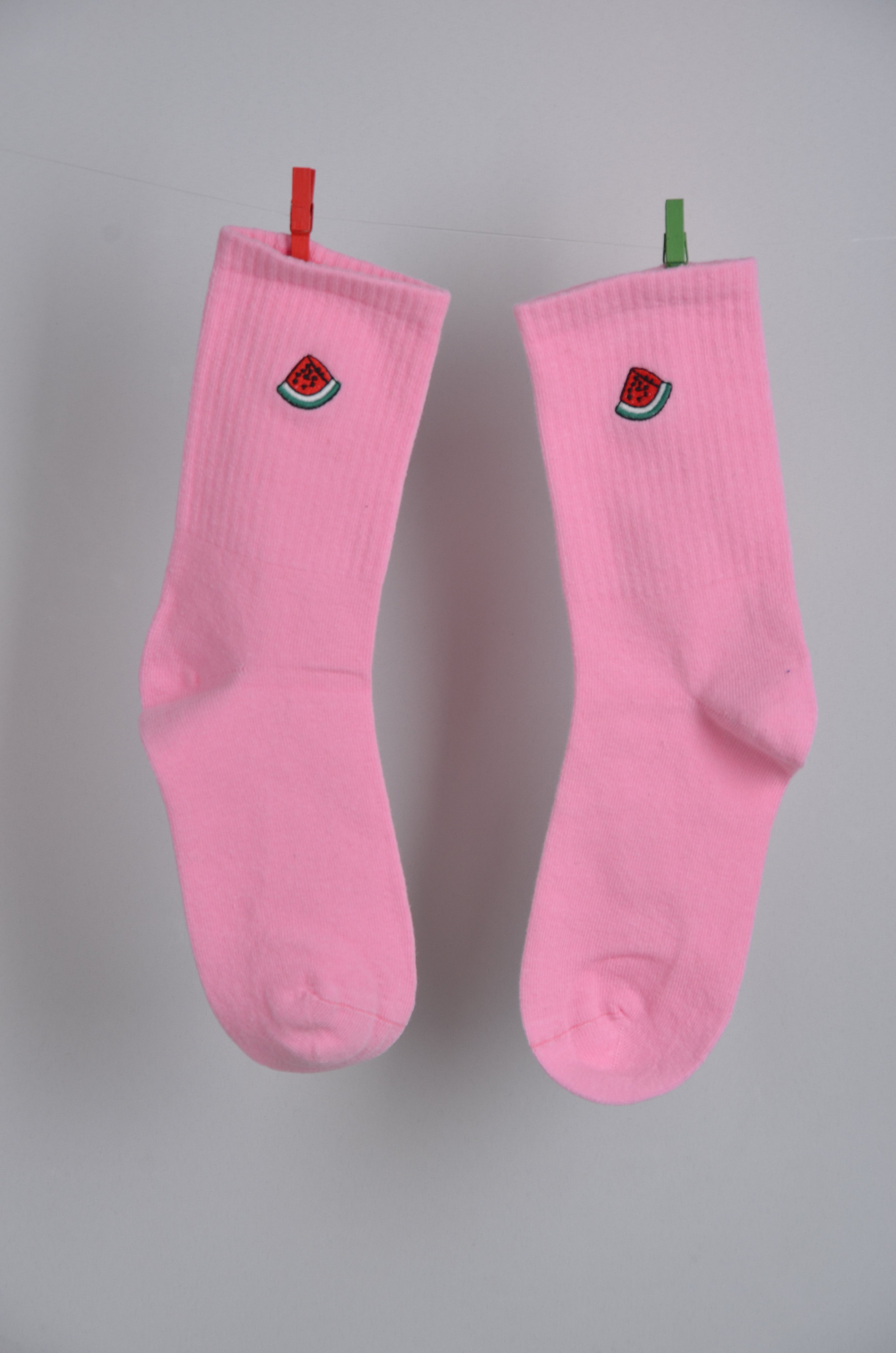 Karpuz Nakışlı - Tenis Çorap