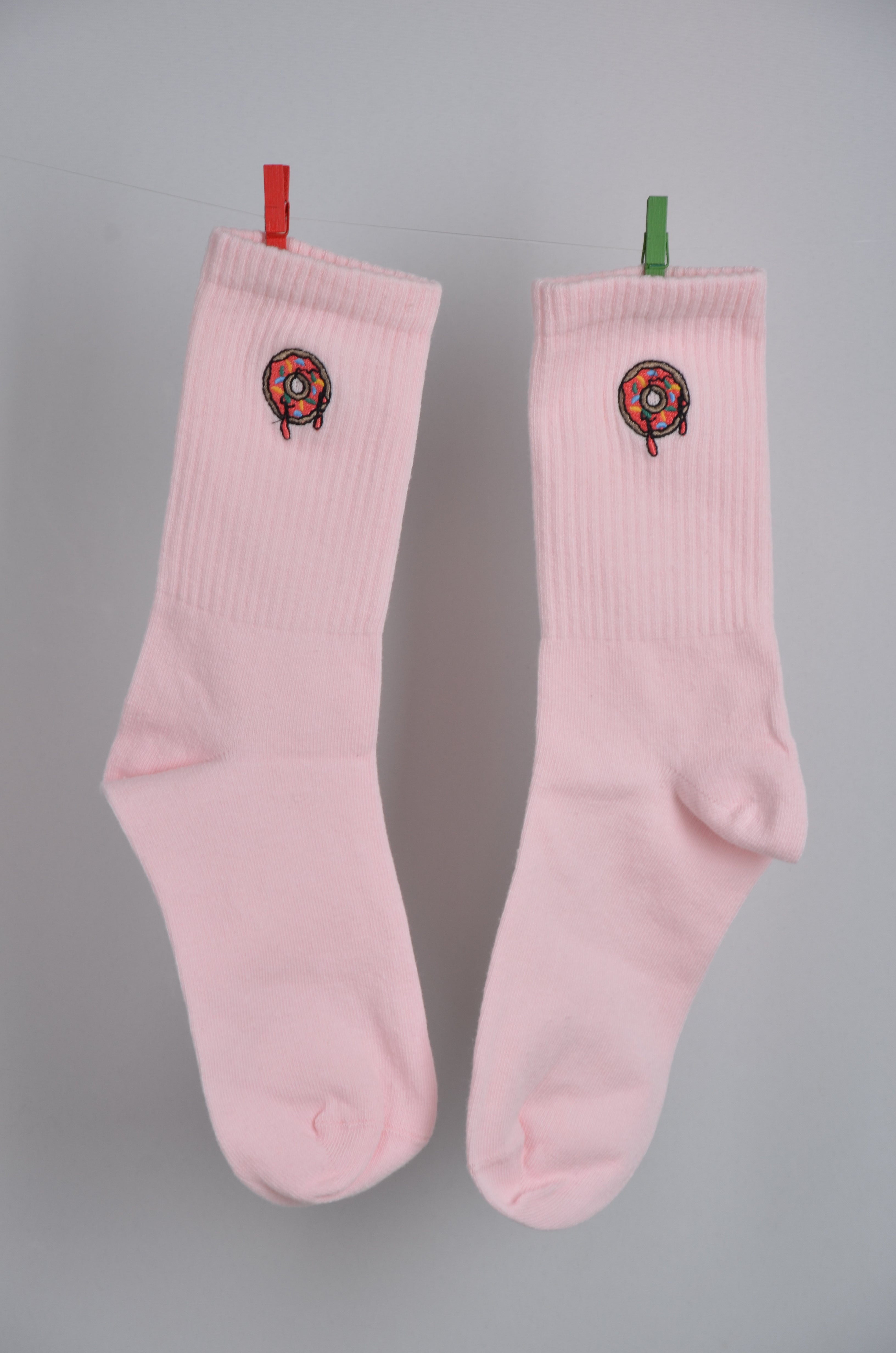 Donut Nakışlı - Tenis Çorap