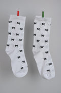 Fiyonk Desenli Fırfır Çorap
