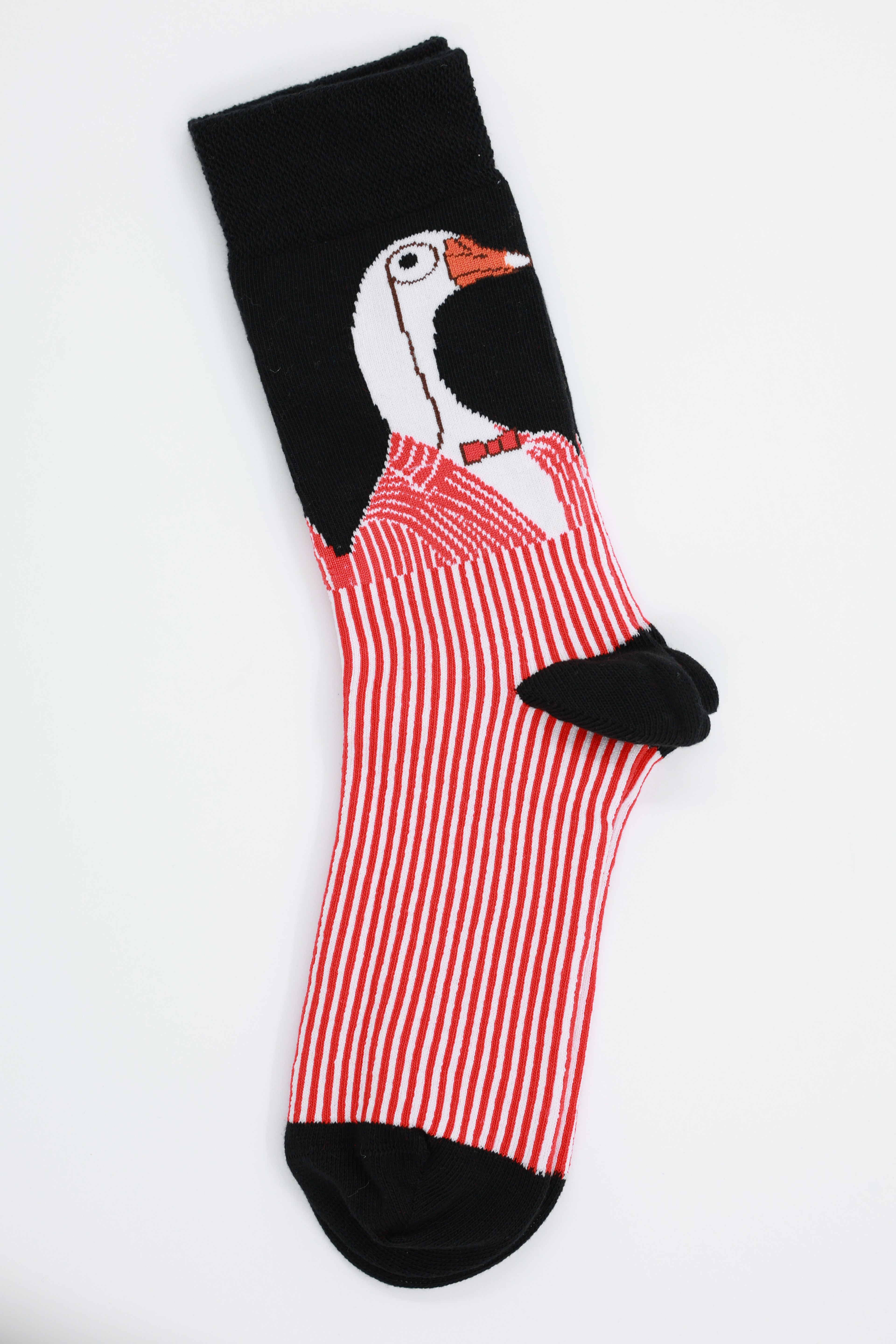 Kırmızı Çizgili Ördek - Soket Çorap