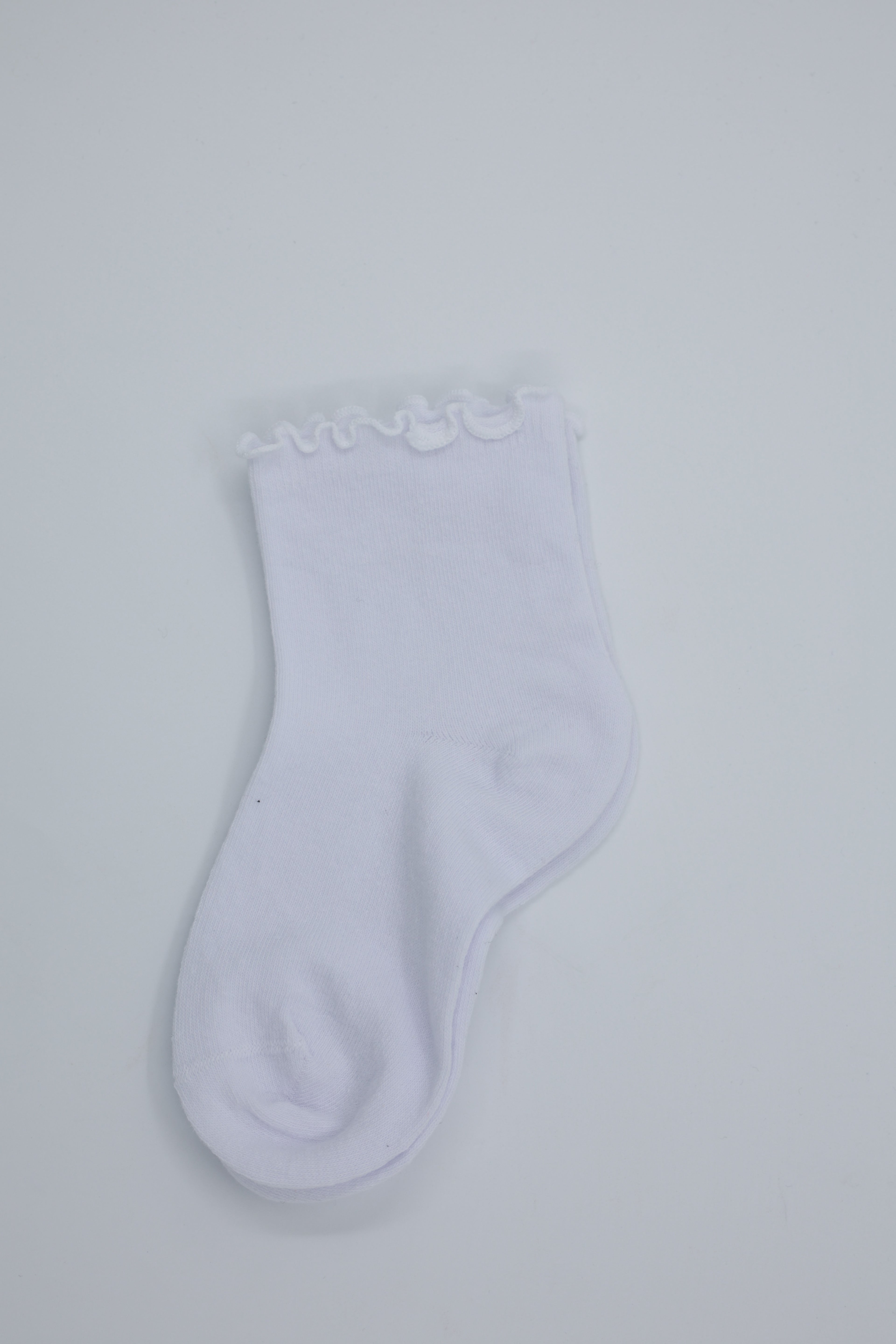 Beyaz Fırfır Çorap